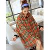 Autumn and winter dual-purpose women's imitation cashmere tassel super long thickened warm color plaid scarf shawl