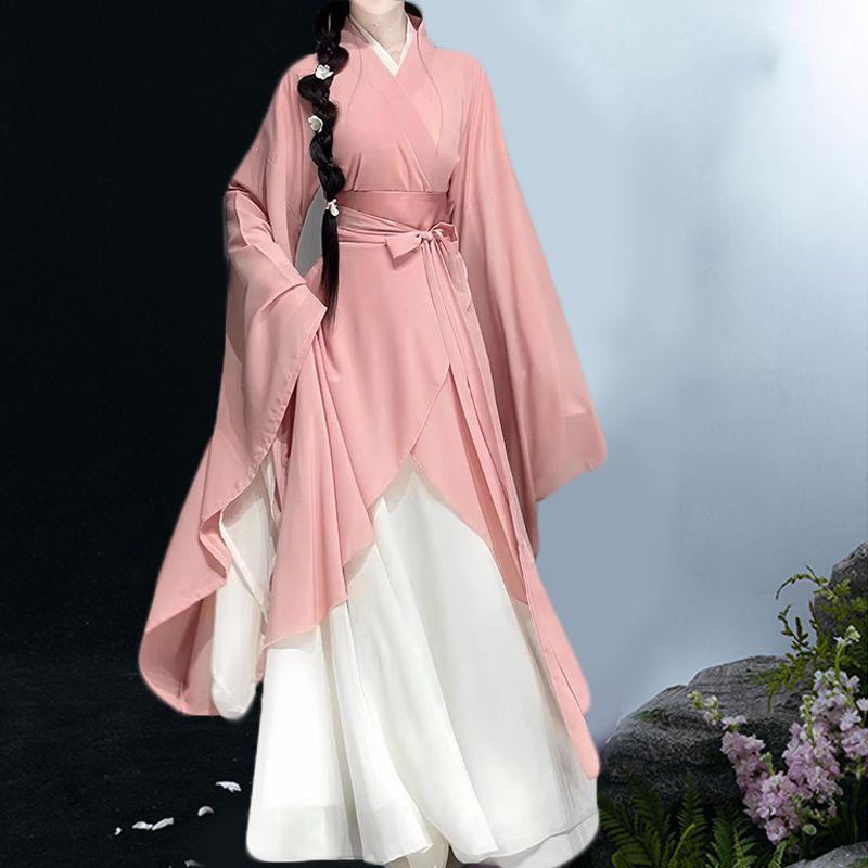 Chinese Wei And Jin Dynasties Style Restoration Hanfu Women's Suit