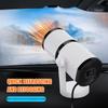 2in1 Portable Electric Car Heater Heating Cooling Fan Warmer Wind Defrosting Black ABS Snow Demister Defroster 12V 150W/24V 200W