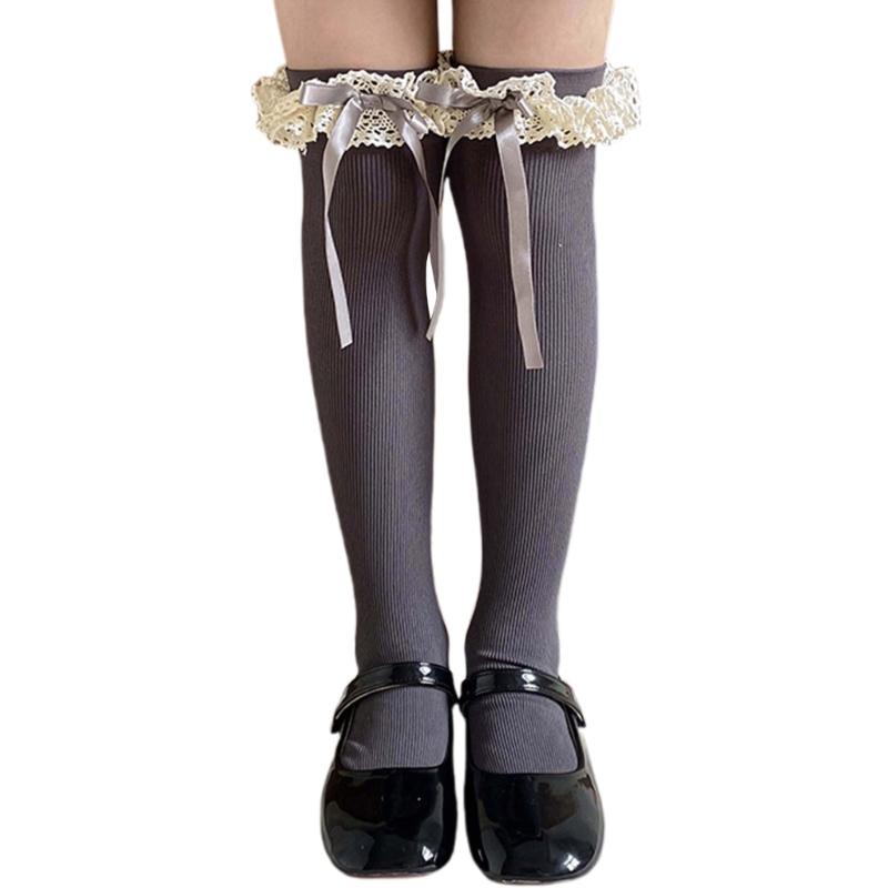 Calf Socks Fashion Socks Long Stockings Leg Warmer Children Over Knee Stockings for Teen Girls Age 3-13 Year