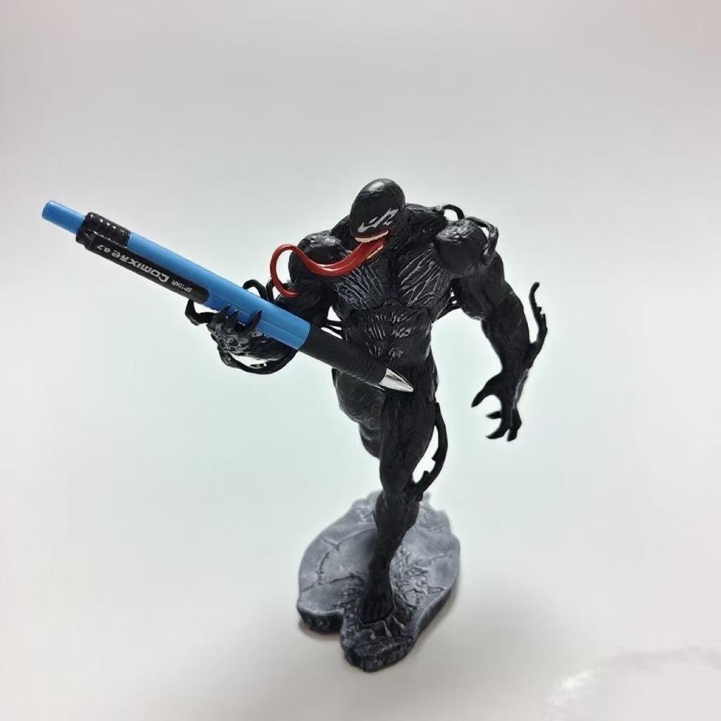18cm New Venom Small Size Anime Figure Action Model Dolls Decorative Collectible Boy Children Toy Gift Poseable Articulated Scale Detailed Movable