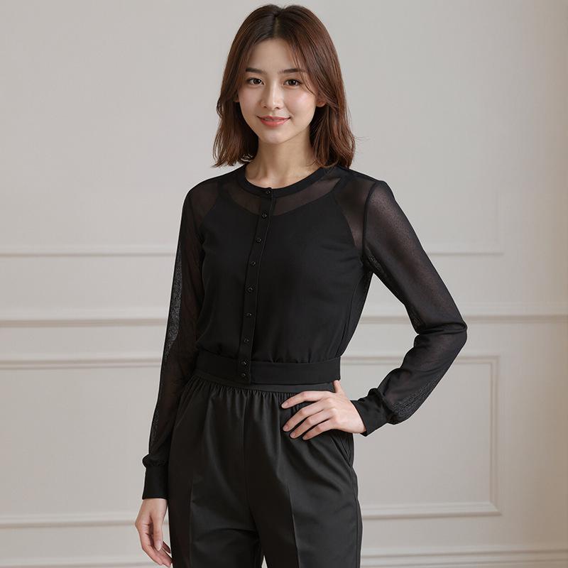 Ice Silk Lightweight Breathable Knit Cardigan: Round Neck, Sun Protection, Long Sleeve Summer Outerwear