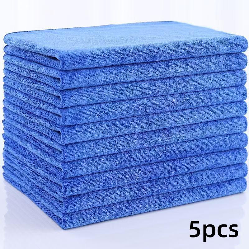 

Чистящее полотенце Утолщенное Супервпитывающее Мягкое Прочное Многоразовое Полотно для Дома 5-pcs синий