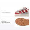 Wcard Adv Synthetic Leather Comfortable Breathable Lightweight Low-Top Tennis Shoes Unisex Sneakers White Red JS3762