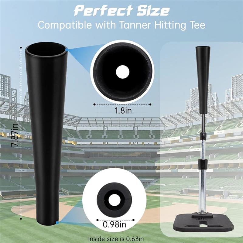 A03F-Compatible Replacement Batting Tee Topper 2 Pcs Ball Rest Rubber Cup For Practice Training Hitting Softball Or Baseball