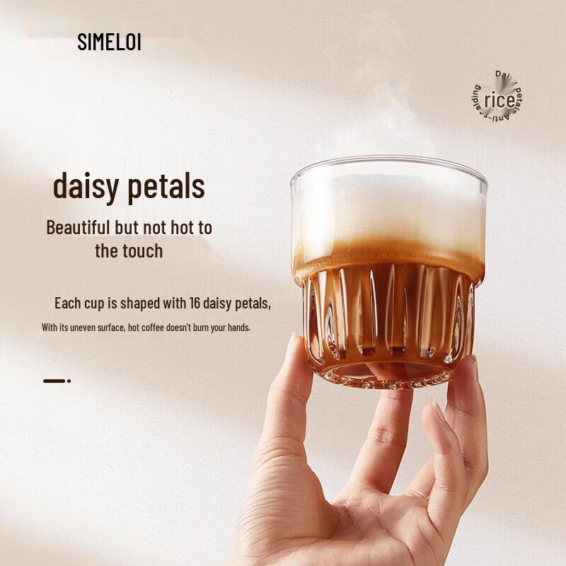 Shimeile 270ML Nordic Style Glass Coffee Cup