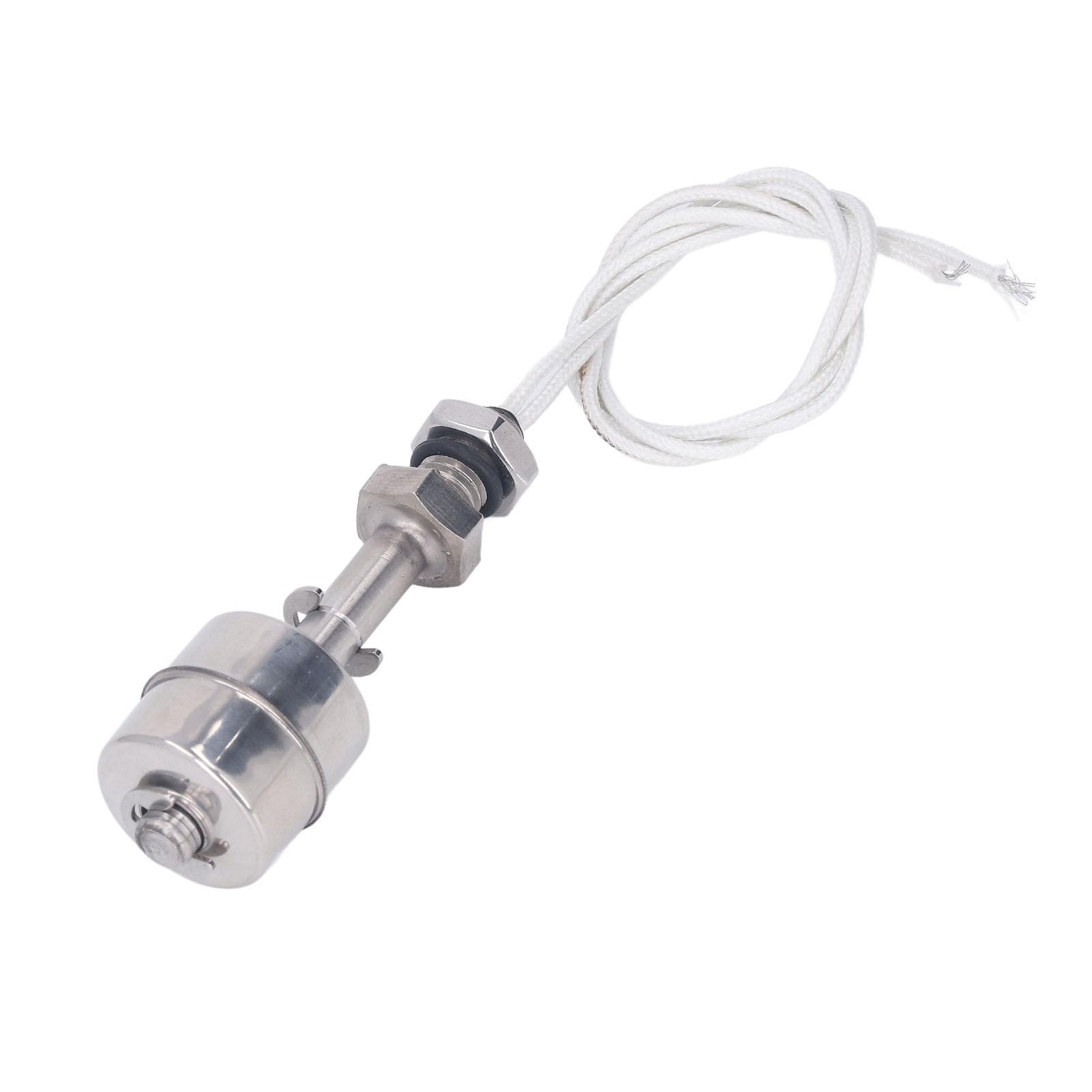 

Liquid Level Float Switch 10mm Stroke Stainless Steel Liquid Water Oil Level Switch Sensor 0‑220V 65mm L