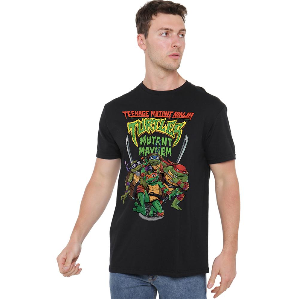 TMNT Unisex Adult Mutant Mayhem Group T-Shirt