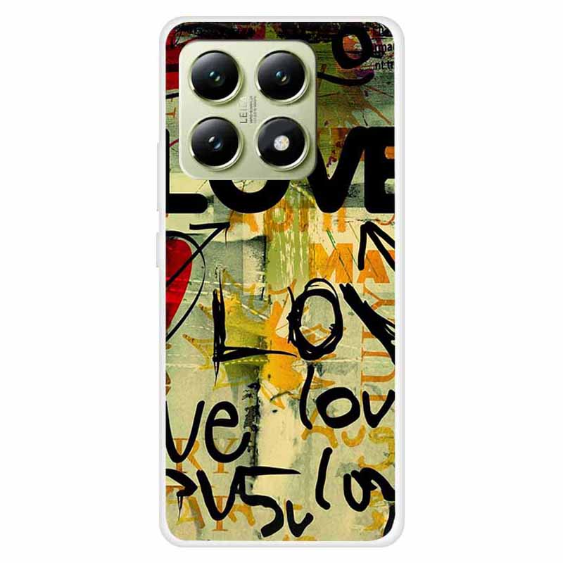 

For Xiaomi 14T Case TPU Pattern Printed Shockproof Phone Cover Sika Deer