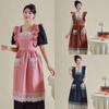 Vintage Palace Style Women Aprons Lace Pattern Sleeveless Garden Apron New Working Clothes