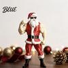 Yenilikçi Noel Baba Heykeli Kaslı Figür Komik Eğlenceli Reçine Güçlü Heykel İlginç Noel Masaüstü Süsü Koleksiyonluk Masaüstü için