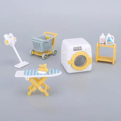 Miniature Simulation Playing House Washing Machine Toy Set Children'S Mini Doll House Small Furniture Diy Model