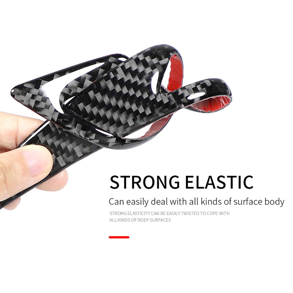 Car Body Wheel Eyebrow Arch Protector Strip Lips Fender Flares Carbon Fiber Look