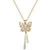 Elegant Butterfly Zodiac Pendant Chain For Women With Electroplated Finish Summer Style