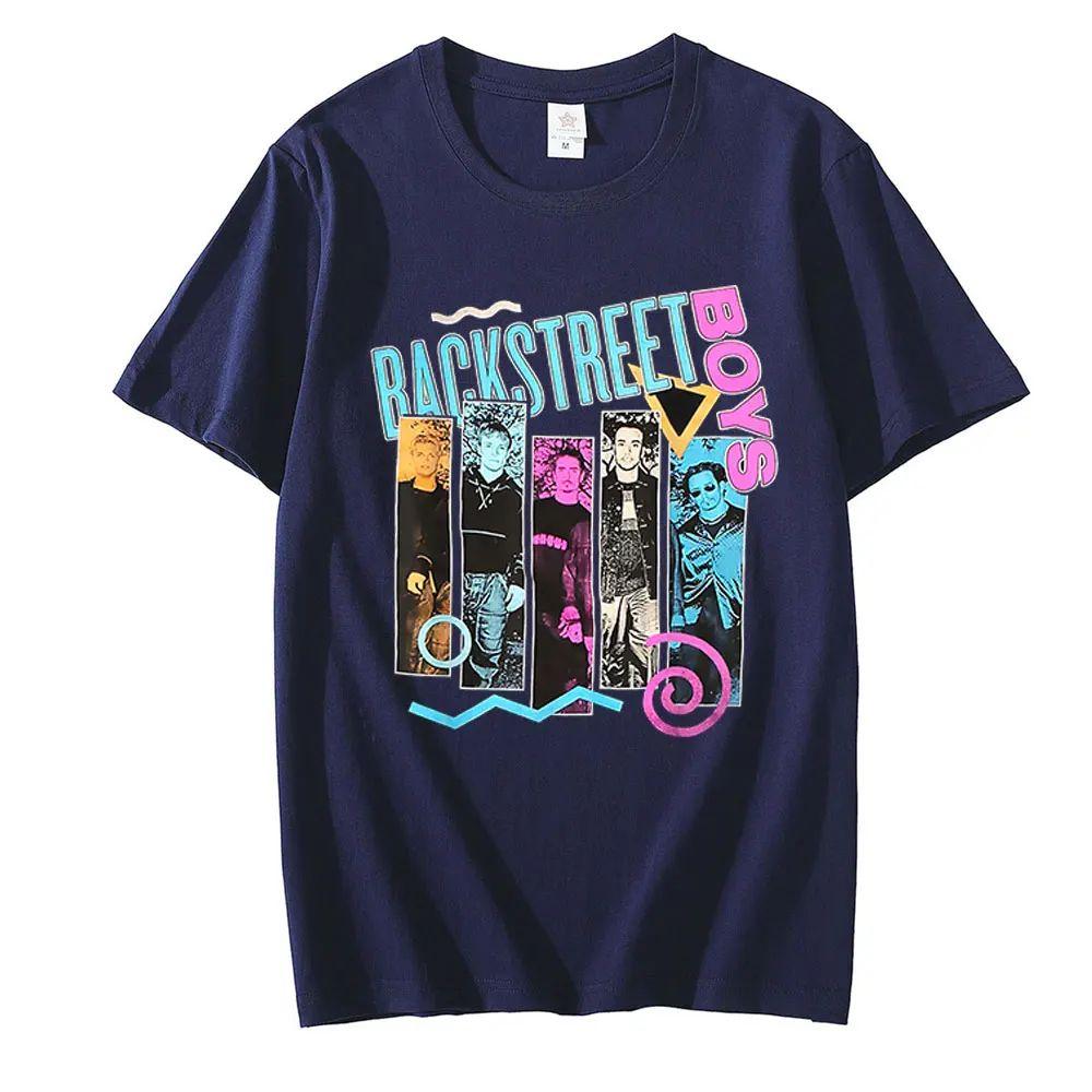 Rocková grafická trička Vintage klasická 90. léta Backstreet Boys Unisex Punkové tričko Pánská hiphopová trička Oversized Streetwear