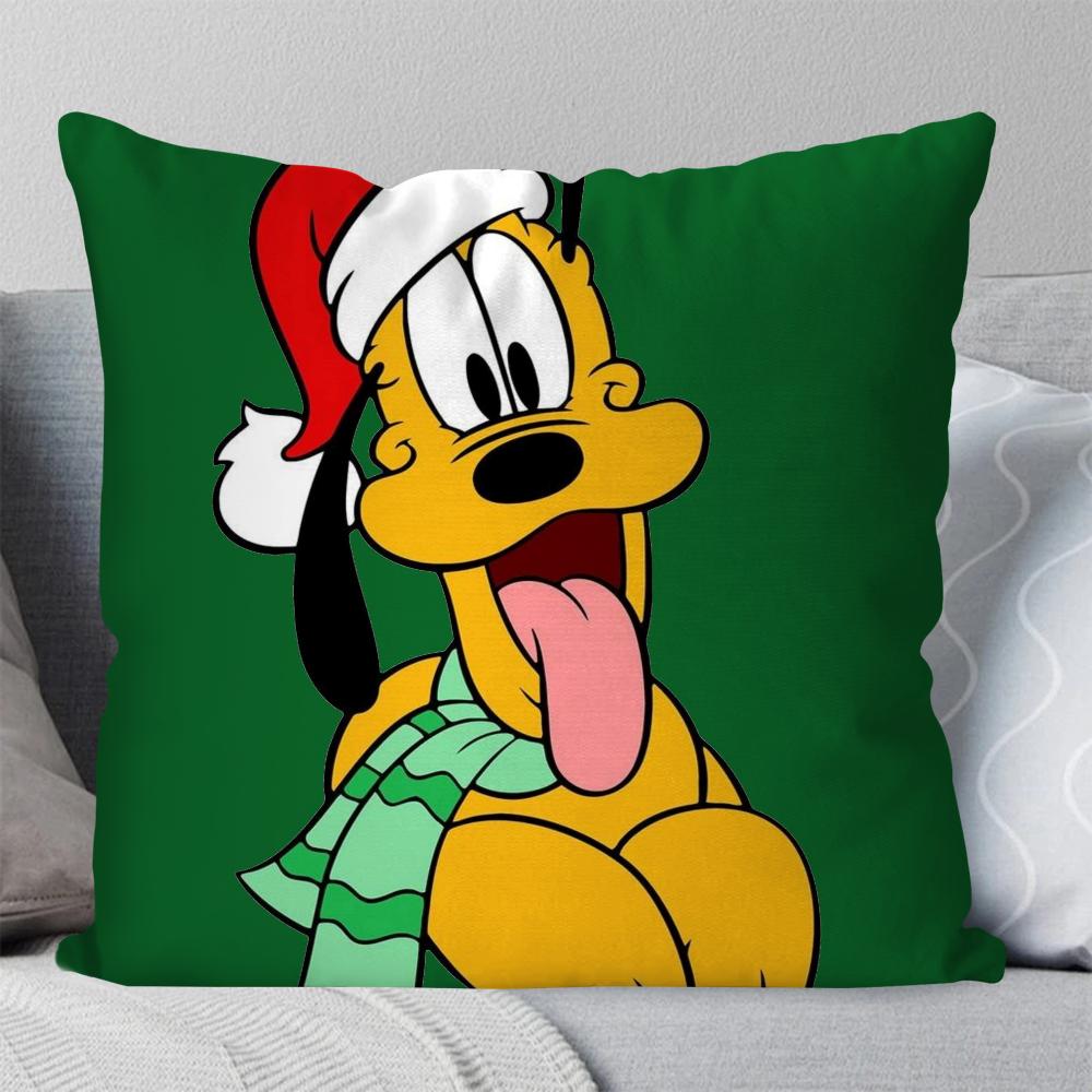P-Pluto-Kissenbezug mit animierten Cartoon-Figuren, quadratisch, für Schlafzimmer, Sofa, Freizeit, Komfort, Auto, Wohnzimmer, Heimdekoration, 40 x 40