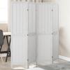VidaXL Room Divider 4 Panels, Room Separator, Privacy Screen, Living Room Bedroom Screen, White Wood 358721