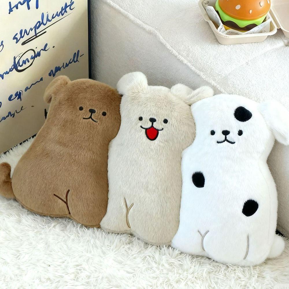 PP Cotton Filled Animal Shaped Cushion Soft Fluffy Cat Dog Plush Toy Plush Throw Pillow  Home Decor