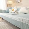 Korean Style High-end Pure Cotton Sofa Cushion Seasonal Universal Anti Slip Simple Modern Cushion Winter Sofa Cover Cloth Towel
