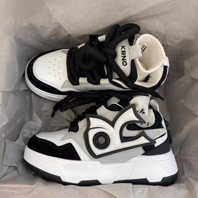 Guochao Bread Shoes New Niche Design Heightened Platform Dad Shoes Women's Couples Versatile Sports Shoes Men