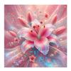 2024 New Diamond Painting Fantasy Pink Lily Full Diamond Mosaic Art Flower Embroidery Cross Stitch Pictures for Home Decoration J3967