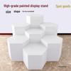 Hexagonal Painted Display Stand for Clothing, Shoes, and Bags In Store Windows