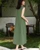 Sueeya Long Sleeveless Maxi Natural Loose Summer Women's Dress, Color, Fit, Flattering, Refreshing, Stylish, Cute, Lined,