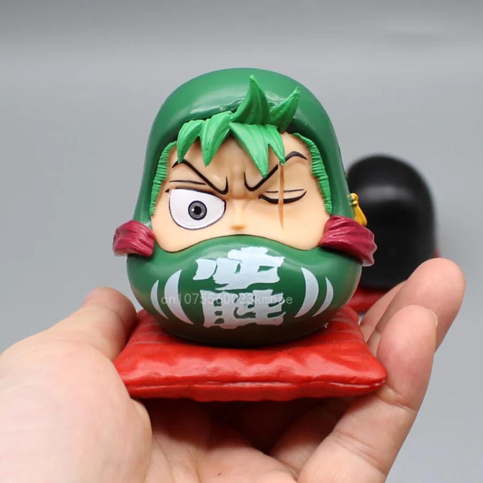 8cm One Piece Luffy Figuren Zoro Figur Sanji Modell PVC Q Version GK Statue Sammlung Schreibtischornament Spielzeug Geburtstag GK Geschenk