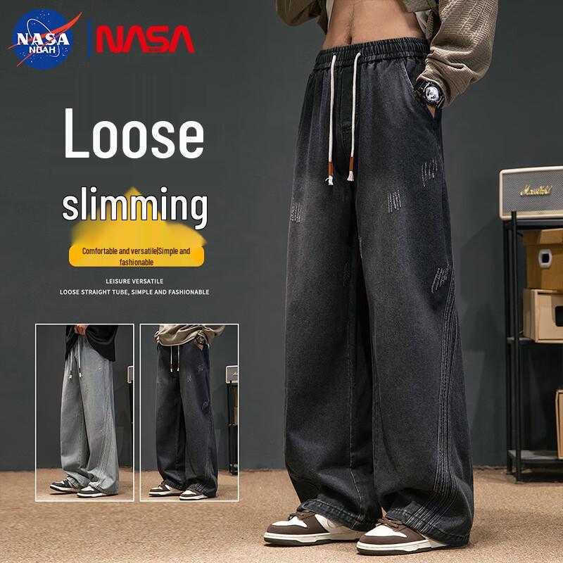 

NASA NOAH Men s Loose Fit Straight Leg Jeans M