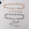 Gold Silver Chain Belt High-end Design Metal Chain Waistband Fashion Dress Belt Chain  Women