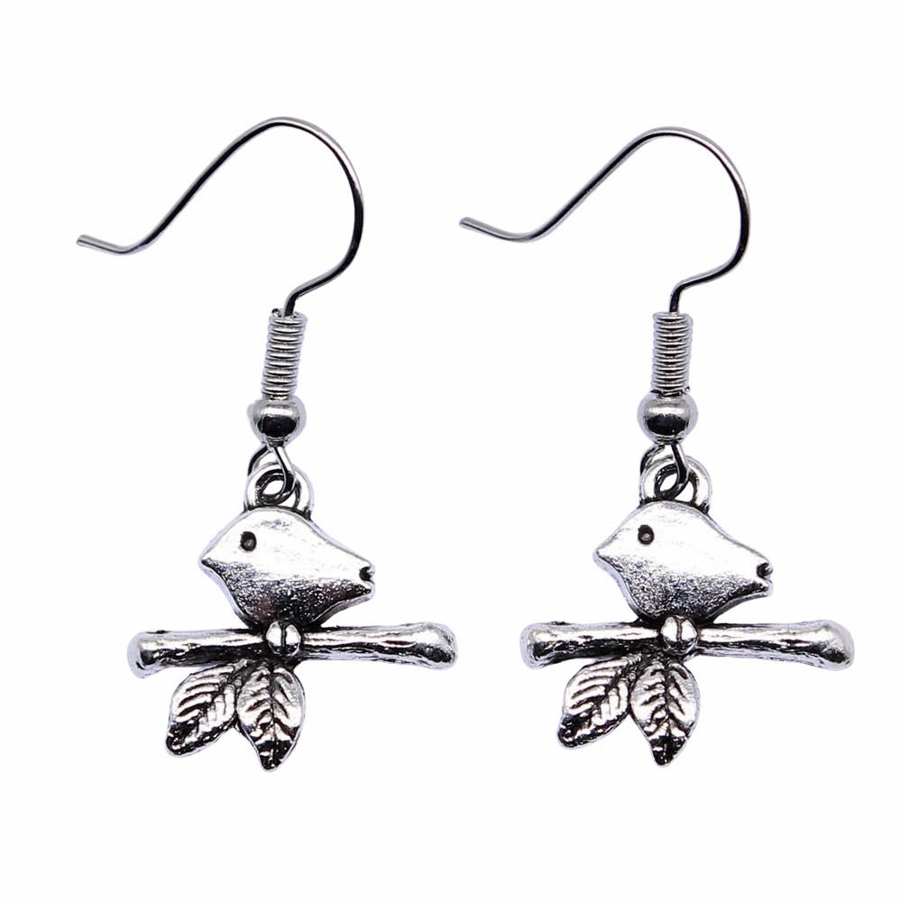 Peacock Enamel Charm Dangle Earrings Colorful Boho Bird Drop Earrings Ethnic Vintage Peacock Jewelry