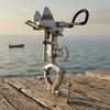 Fishing Rod Support Bracket Multi-position Clamp for Boat Hull Rails
