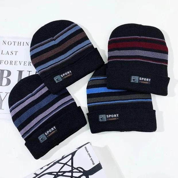 

Unisex Wool Hat: Autumn/Winter Knitted with Velvet Lining, Windproof for Outdoor Cycling