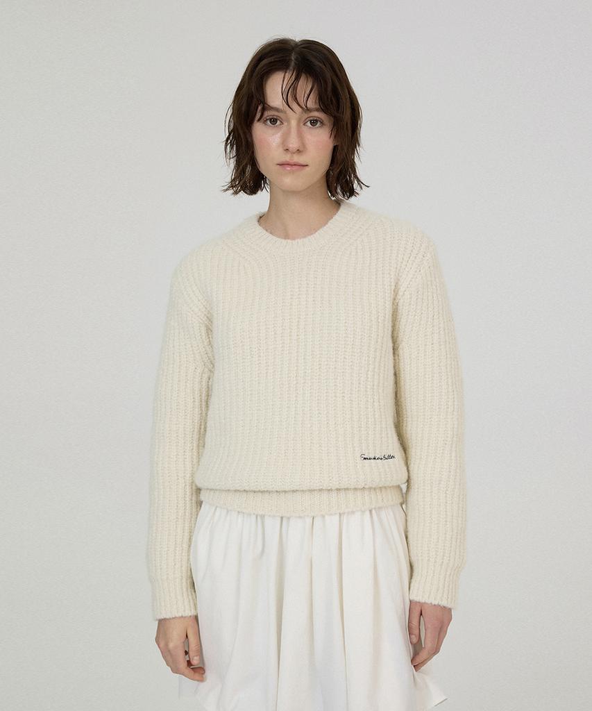 Sseomweeobeoteo Mone Wool Knit - Ivory