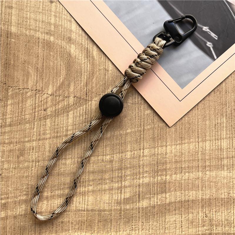 

Lanyard Handwoven Wrist Strap Adjustable Mobile Phone Key Ring Chain Outdoor Keychain Anti-lost Accessories Premium Lanyards