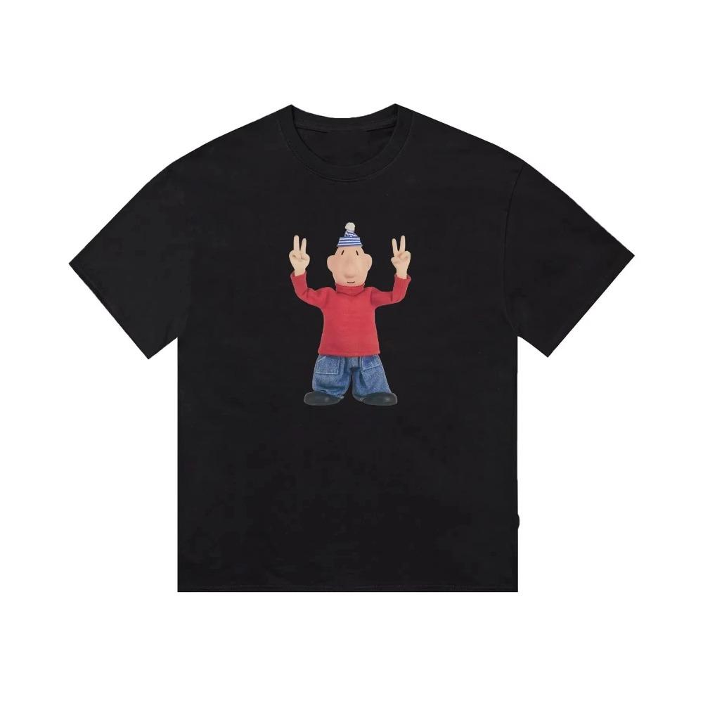 Summer Fashion Anime Character D Print Tshirt Unisex Short Sleeve Casual Streetwear Popular Cotton Tops for Unisex Women