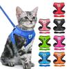 Kattsele Väst Promenadkoppel Koppel För Valphundar Halsband Polyester Justerbar Mesh Hundsele För Små Medelstora Husdjurstillbehör