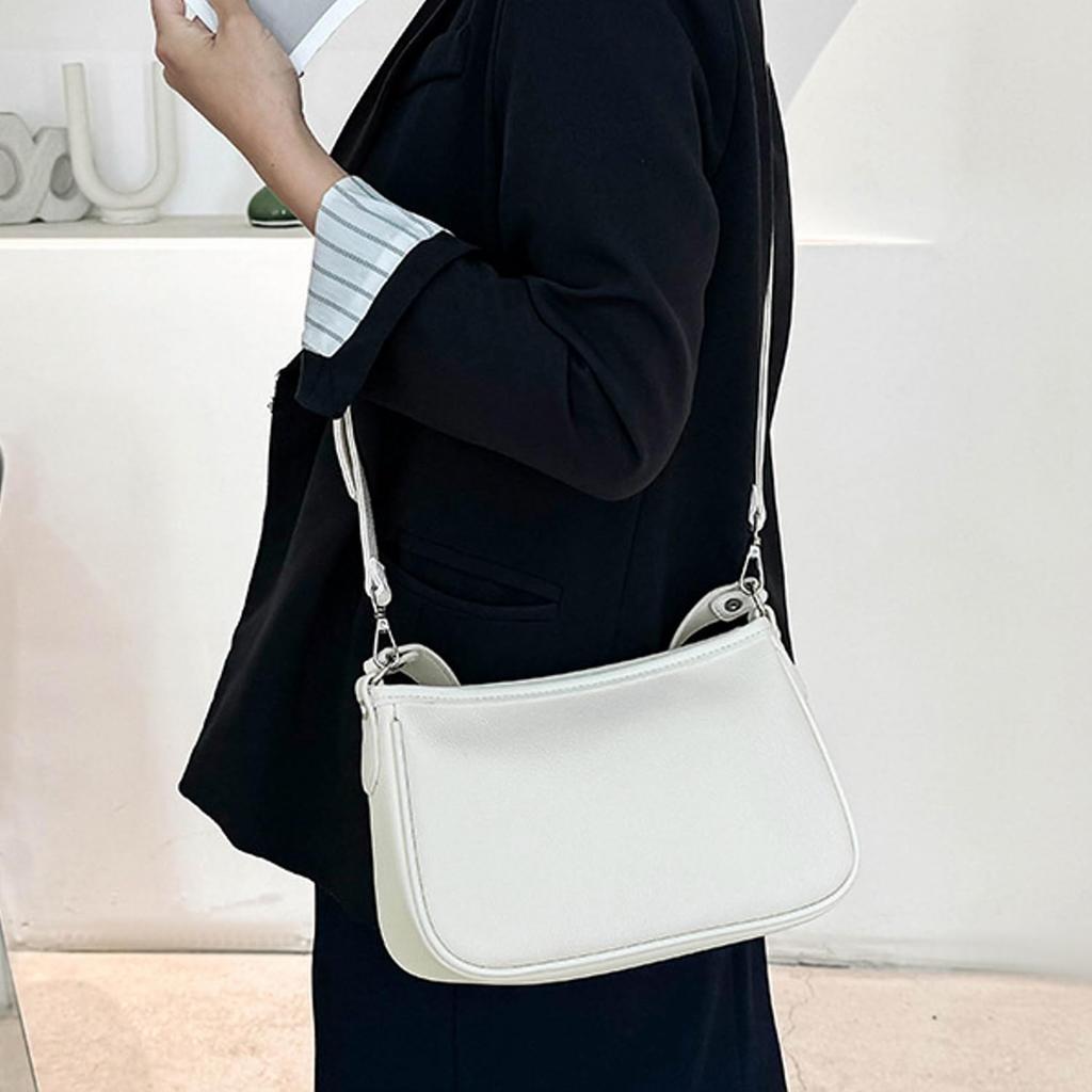 Welltude Women's Shoulder Bag, Small Mini Bag, Pochette, Mini Shoulder Bag, 2506 (Beige)