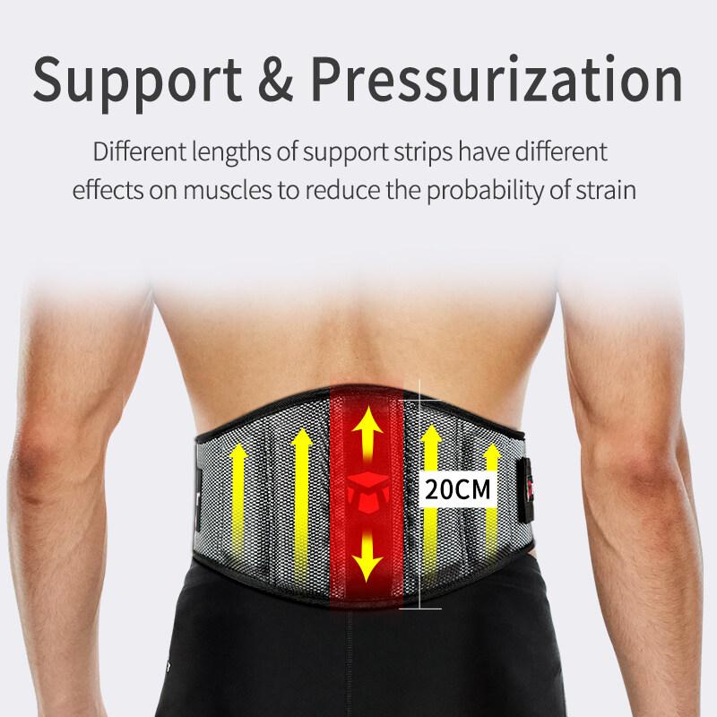 OLIKEI Thickened EVA Weightlifting Waist Support Belt Breathable Back Lumbar Brace Gym Fitness Belt for Squat Deadlift Bodybuilding