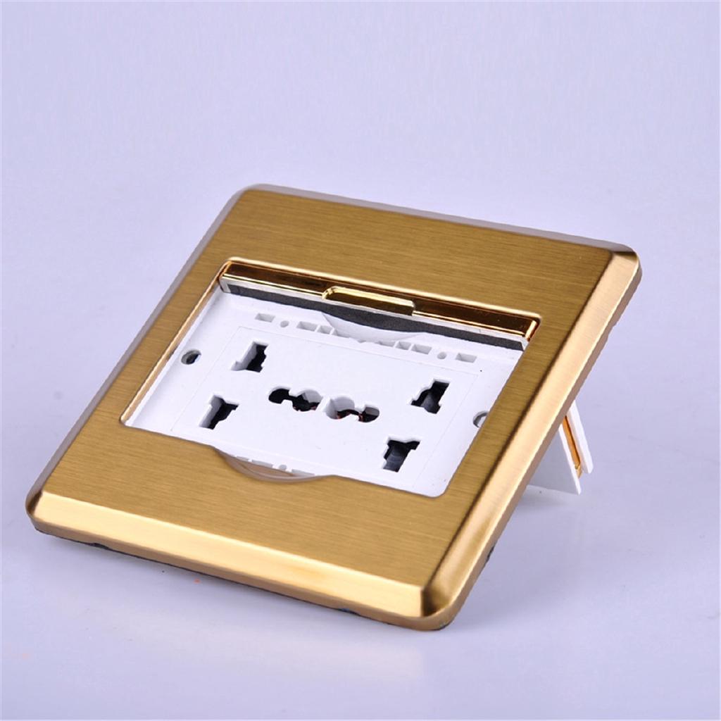 10A Multifunctional Floor Outlet Plank Ground Outlet Double Electrical Outlet Charger Socket Charger for Electrical Accessories