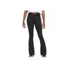 adidas Originals Solid Color Logo Print Striped Flared Knit Pants Women Bottoms Black IN1100