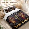 Custom Name Bedding Set 3 PiecesRammstein Print Duvet Cover + 2 Pillowcases Soft Bed Decor