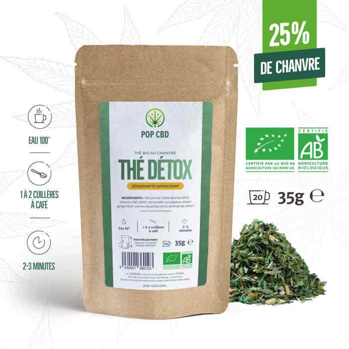 

Thé Vert Bio, au Chanvre CBD 2 sachets