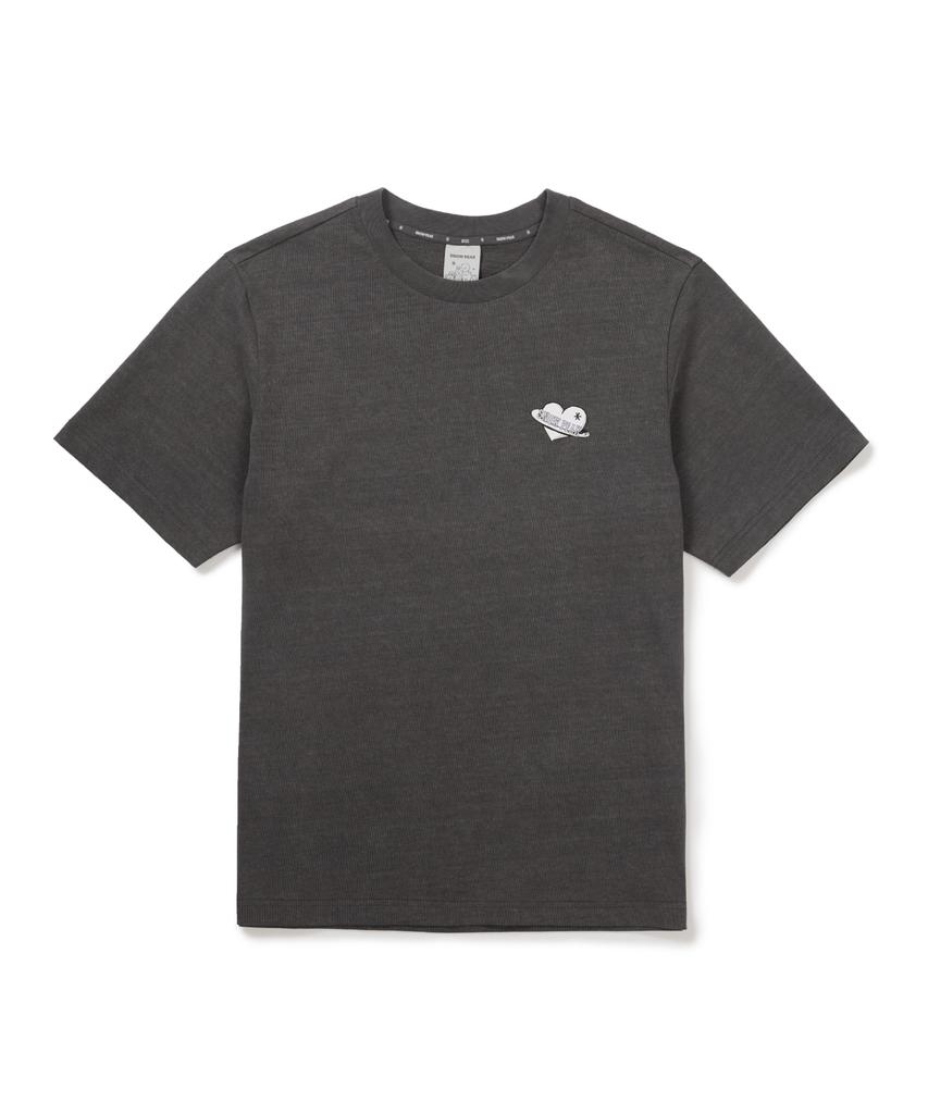 SNOWPEAK APPAREL [Snow Peak I Bt21] Graphic Short Sleeve T-Shirt (S26Mufts90) Dark Charcoal