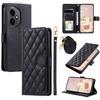 Compatible with iPhone 17 Leather Case: Honor 400 Pro Diamond Houndstooth Card Wallet Crossing Across Xiaomi 15