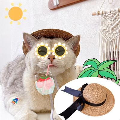 Pet Hat Soft Comfortable Elastic Strap Adjustable Eye-catching Dress Up Adorable Pet