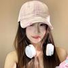 Trendy Multicolor Baseball Cap Embroidery Wide Brim HipHop Cap Sun Protection Breathable Peaked Cap Men Women