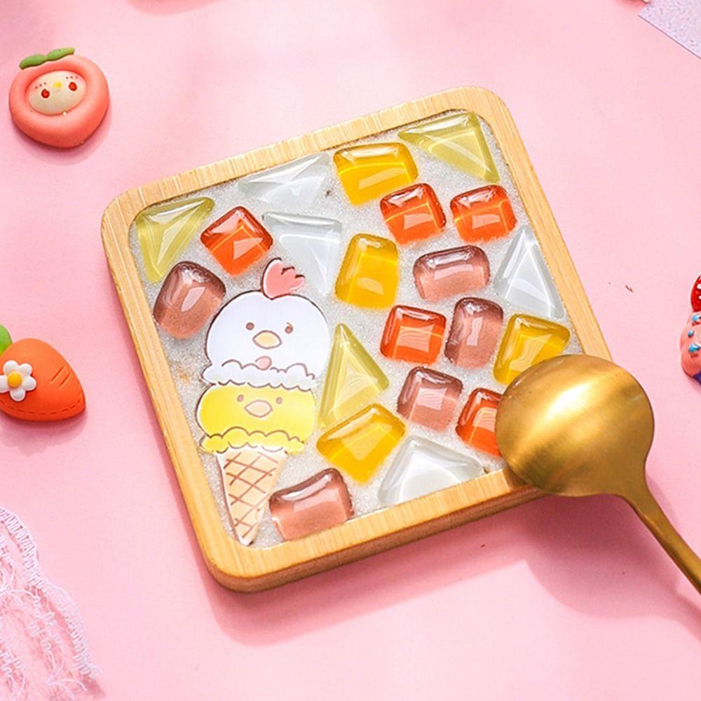 Intellectual Development DIY Mosaic Coaster Kit DIY Mosaic Cup Mat  Kindergarten Handicraft