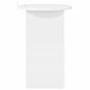 Side Table White Ø 39.5 X 55 Cm Engineered Wood