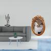 Vintage Knight Sculpture And Ornate Resin Photo Frame Creative Tabletop Ornament for Entryway